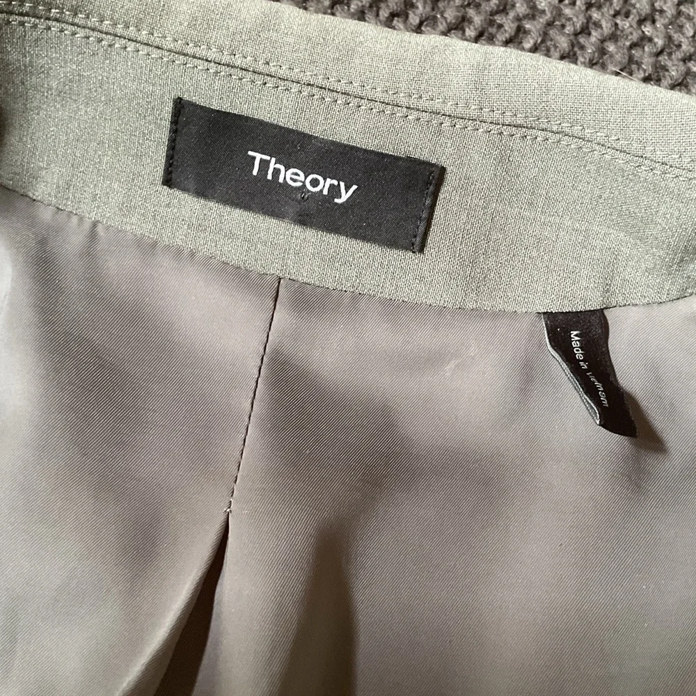Theory sage green one button blazer, 00 - Picture 6 of 6